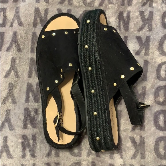 h&m black platform shoes